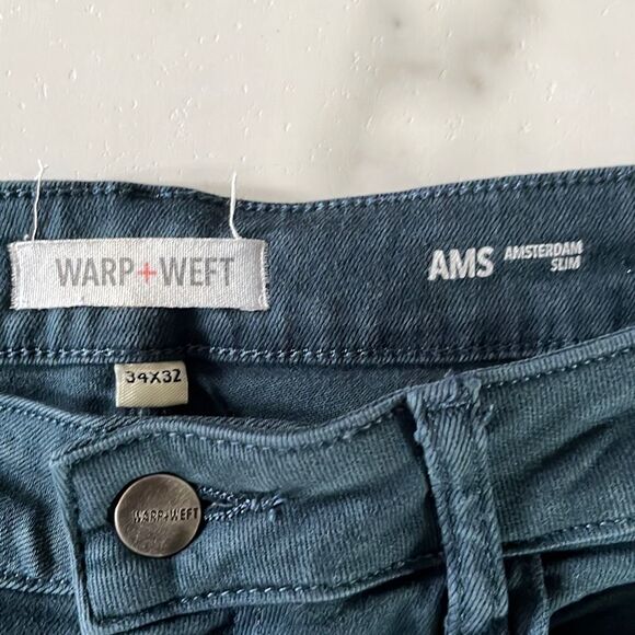 Warp + Weft Amsterdam Slim 5 Pocket Jeans Sz. 34/33 - Picture 2 of 7
